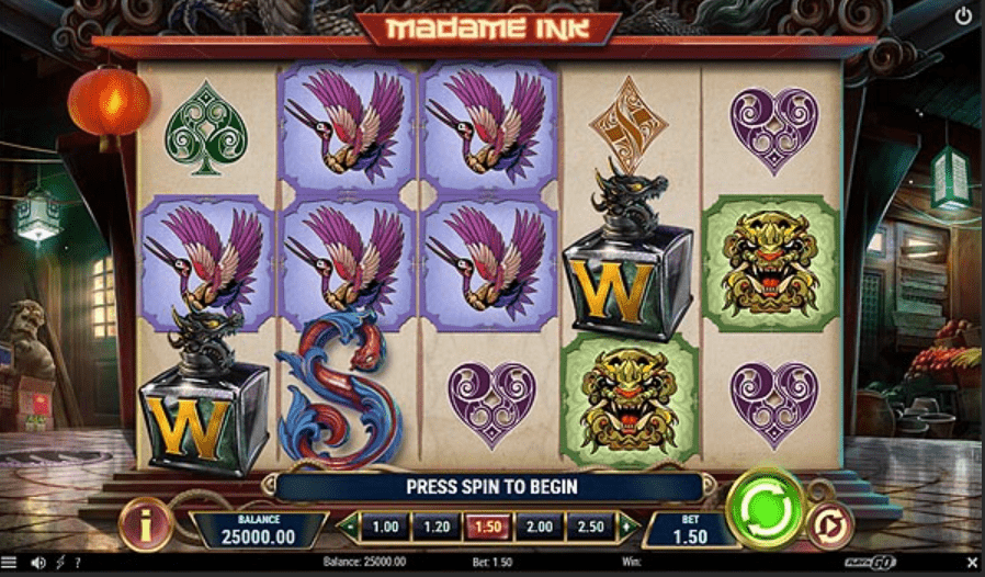 Madame Ink slot w Slottica